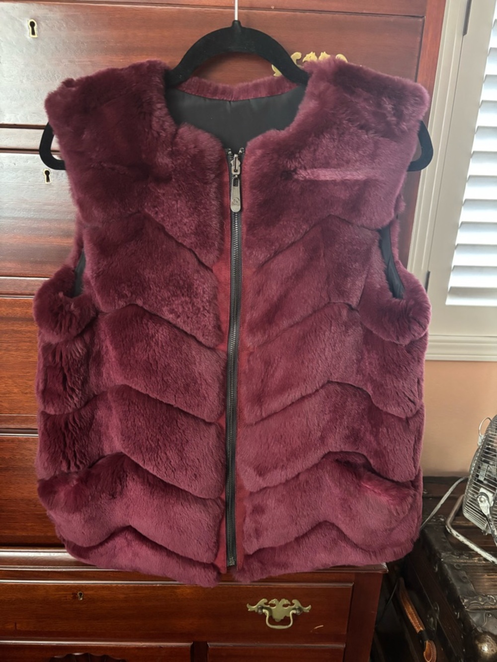 Women's Reversible Fur Vest